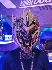 IN US!!! 1/1 Megatron English Voice-Controlled 1PC Wearable Helmet With LED Eye