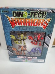 Dino-Tech Warriors Battle Pack Robot Transforms To Dinosaur Epic 8″ Purple NIB