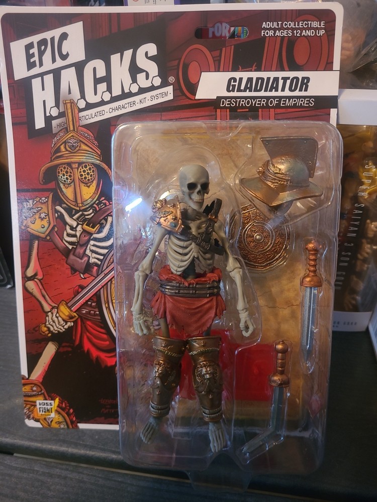 Boss Fight Studio Epic Hacks GLADIATOR Destroyer Of Empires 6″ Figure Skeleton