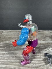 Vintage 1984 MOTU Mattel He-Man Roboto Action Figure Near Complete NEW BAND