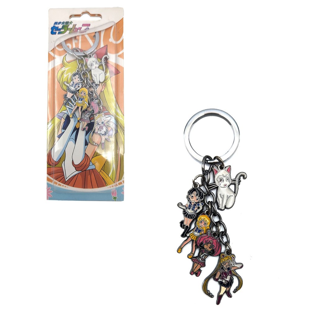 SAILOR MOON PLUTO & ARTEMIS Sailor Moon 1 in. 5 Pcs. Key Chain Set