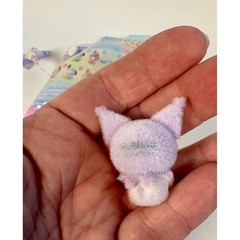 Sanrio Kuromi Fluffy Little Darling Moetch Bean Purple Flocked Miniature Figure