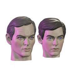 Stately Men Custom Action Figure Heads 1:9 or 1:6 Mego