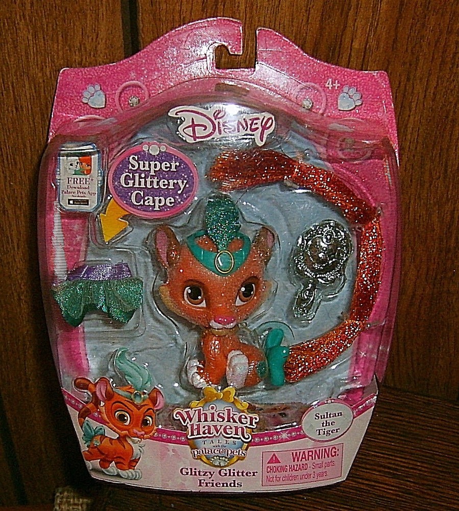 Disney Whisker Haven Tales Palace Pets Glitzy Glitter Friends ~ Sultan the Tiger
