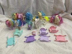 G1 My Little Pony Lot Of 12 Vintage Ponies Plus 8 Accessories MLP 1980s