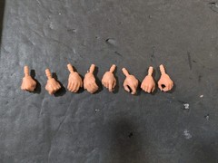 Valaverse Action Force “4 sets of Bare Hands” ONLY” for 6″ Action Figures