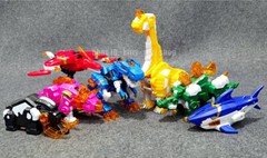 Miniforce Super Dino Seven 7 Dinosaurs Figure Power Ranger 13″ Robot Combiner