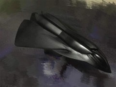 Stealth EDI-UCAV Fighter Battle Plane Model Resin Aircraft Statue Figure Toy