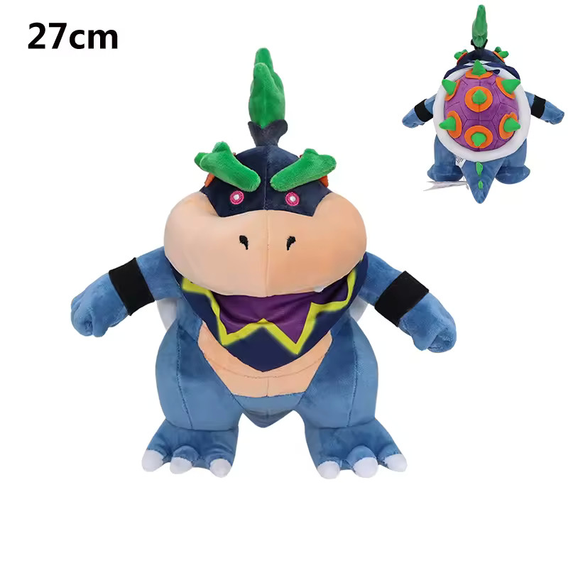 Wonder Bowser Jr Super Mario Bros Wonder Dark Bowser Plush Toy Stuffed Doll 8″