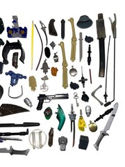 Vintage 1980’s – 2000’s 3.75″ MIXED HUGE Lot of Parts, Weapons, Accessories ETC.