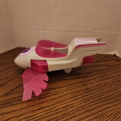 PAW Patrol Mighty Pups Charged Up SKYE Pink Deluxe Vehicle Light Sound Jet Plane