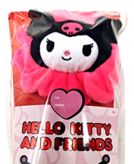 Sanrio Kuromi Plush Valentine’s Day 10″ Flower Bendable Stem Jazwares New