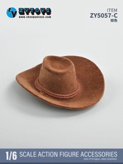 1/6 brown cowboy hat for 12″ figure hot toys phicen worldbox ganghood ❶USA❶
