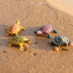12pcs/set PVC Mini Sea Turtle Tortoise Toy Ocean Animal Figure Ornaments US