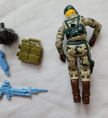 1989 Gi Joe Recoil Long Range Recon v1 Complete Figure W/ Accessories!