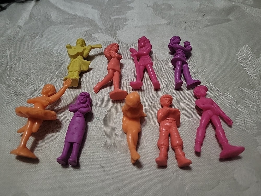 C.U.T.I.E.S. Figures LOT Of 9 Vintage 1986 Mattel CUTIES 1980’s Toys