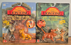 Lot of 2 NIB Vintage 90s Disney LION KING Action figures Toys sets 1990 Mattel