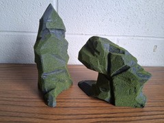 Custom Foam Stone/Rock Formation Diorama Set for Action Figures 1:12 Scale
