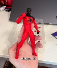 MESS TOYS Symbiote Spider-Man Red Suit 1/12 Action Figure Toys Collectible Model