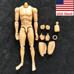 1/6 MX02-B Asian Skin Male Action Figure Body Flexible Soldier 12”Figure Doll