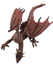 2 Safari Dragons: Brown Red Mountain & Hydra Silver Metallic Purple Mythical Lot