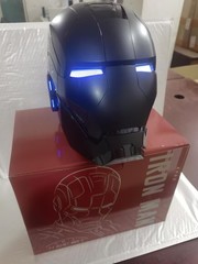 Iron Man Full Black MK5 Helmet Autoking Electronic Voice Activated Cosplay Mask