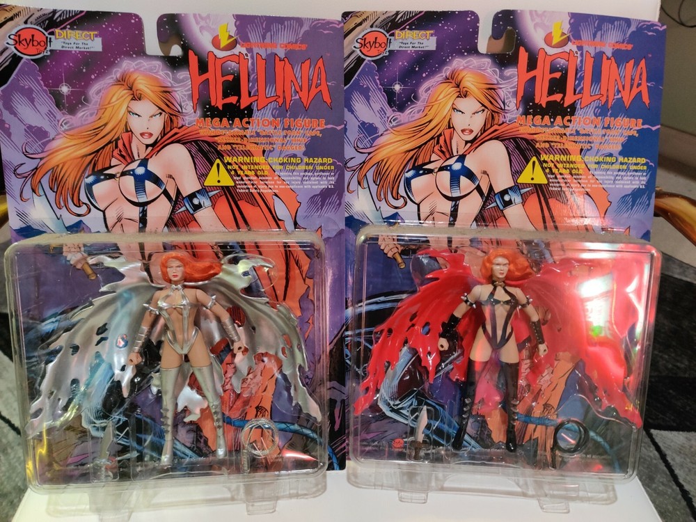 Skybolt Toys Direct HELLINA Mega Action Figure w/Battle Cape 1997 Lot 2