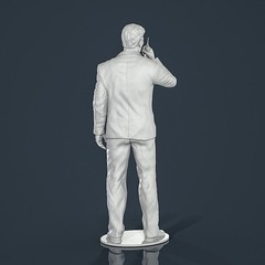 Unpainted Painted resin figurine Man guy Security guard 1/18 1/24 1/43 1/32