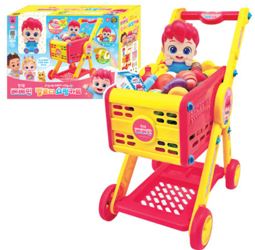 NEW Pinkfong Bebefinn Melody Shoppingcart Playset/korea