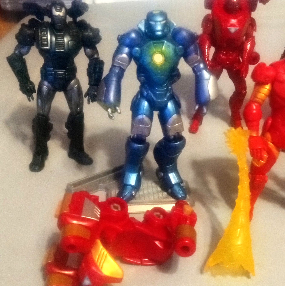 Marvel 4 inch Iron Man/ War Machine Lot of 6