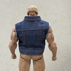 SU-DMJ-SS: 1/12 Denim Vest Jacket for 6″ Muscular or WWE Body (No Figure)