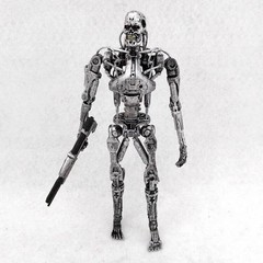 NECA The Terminator T-800 Endoskeleton PVC Action Figure Collectible Model Toy C