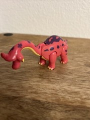 Dinosaur Pink T-Rex Cafe ROCKSY The Apatosaurus 3.5” Figure Plastic Toy