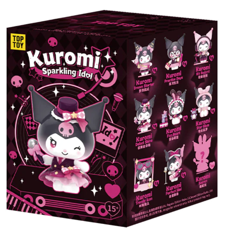 💡 TOPTOY x Sanrio Kuromi Sparking Idol Series One Random Blind Box