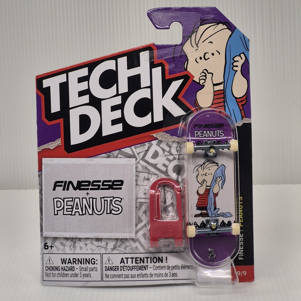 Tech Deck Finesse Peanuts LINUS Fingerboard NEW
