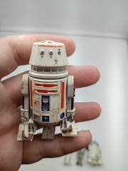 Star Wars Saga ROTS Clone Wars Droids Figure LOT Pit R2-D2 C-3PO R5-D4 8D8