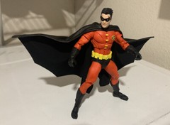Custom Mcfarlane Batman Robin Tim Drake Wired Cape dc multiverse not fIGURE