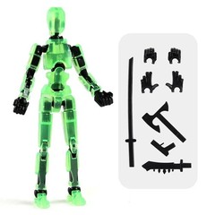 T13 Action Figure Articulated Robot Mannequin with Dog Toy Model
