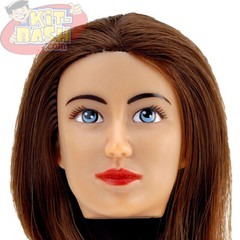 FemBasix CG Cy Girl Lia Female Head Brown Hair Tan Skin 1:6 (TBD18g0)