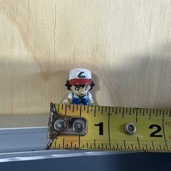 Vintage Tomy Pokemon Chibi Poke House Mini Figure 1” Human Trainer Ash Ketchum