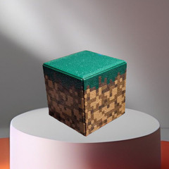 Pixel Blocks, Grass, Bricks, TNT, Chest, Cauldron, Furnace, 3D Printed