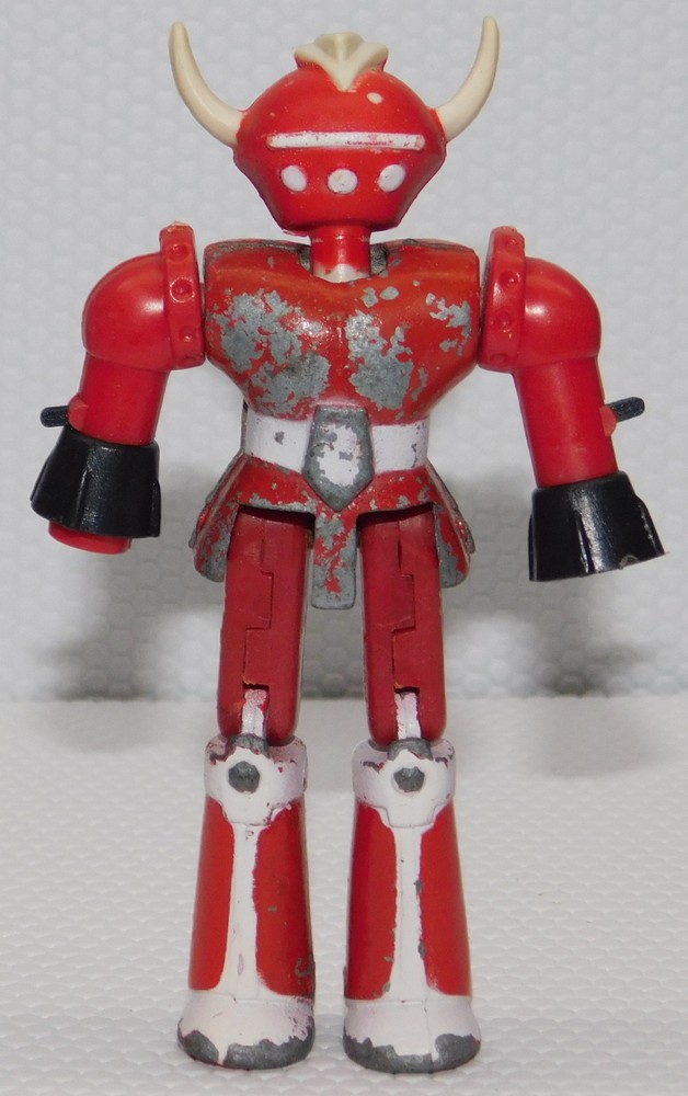 VINTAGE 70s AHI STAR FLEET ROBOT DEFENDER 3.5in DIECAST FIGURE RED METAL TOY