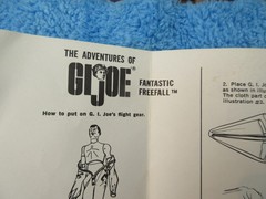 GI Joe Fantastic Freefall partial parachute set footlocker blonde action figure