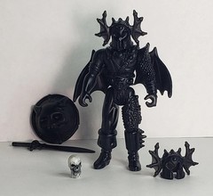 Dungeons & Dragons CUSTOM Winged Black Warduke GLOW head Resin Action Figure