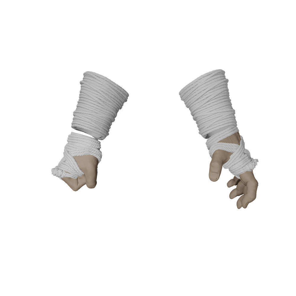 1/12 Scale Action Figure Wrists and Hands: Wrapped (Vigilante of Hells Kitchen)