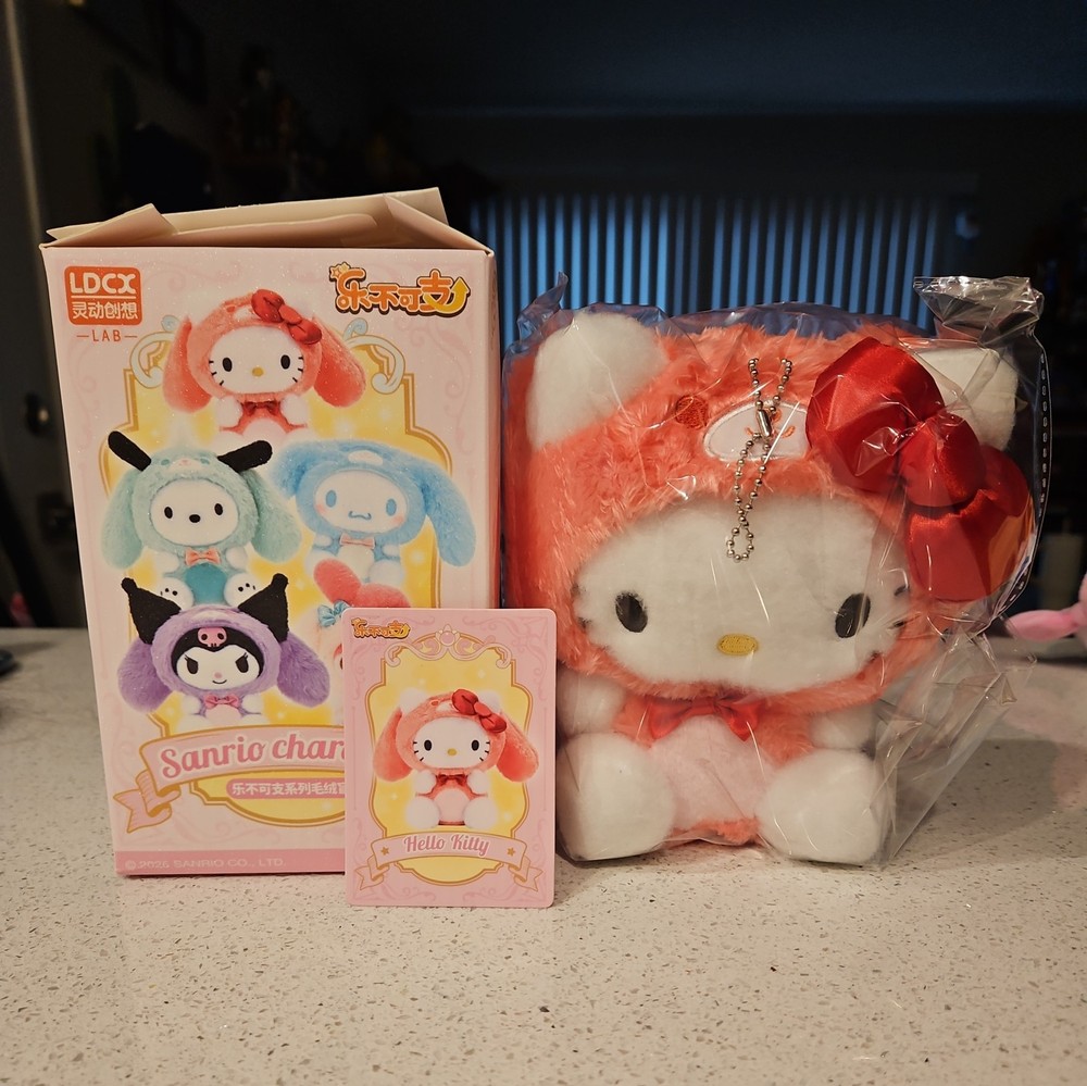 🐱❤️ HELLO KITTY LDCX Sanrio Characters Joyful Plush Series Plush Keychain