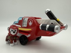 PAW Patrol Deluxe Vehicle Lot Chase Jet Marshall Aqua Pups Rubble Dino + Figures