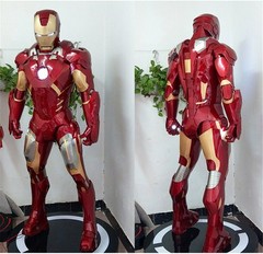 Iron Man Armor Wearable Suit EVA White Model Props MK7 Suit Wearable Handmade