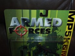 INTOYZ ARMED FORCES MP5K AND MP5KPDW CARDED WEAPONS 1/6TH SCALE