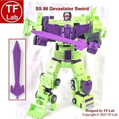 Sword Upgrade Kit: Transformers Studio Series SS 86 Devastator TF-Lab
